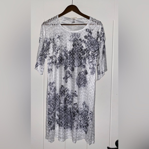 Brittany Black Women Lace Shift Mini Dress Small Fairycore Ethereal Dinner NEW‎ - Picture 3 of 7